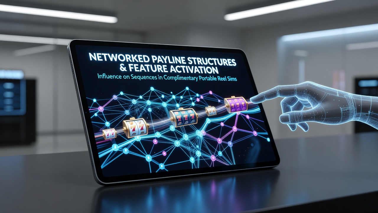 Darstellung vernetzter Gewinnlinien in einer mobilen Slot-Simulation mit aktivierten Features