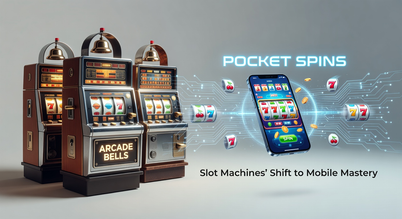 Klassische Arcade-Spielautomaten mit klingelnden Glocken in einem alten Casino, die den Ursprung der Slot Machines symbolisieren