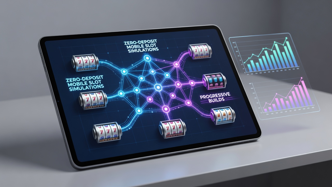 Mobile Demo-Slot-Oberfläche mit progressivem Build-Indikator