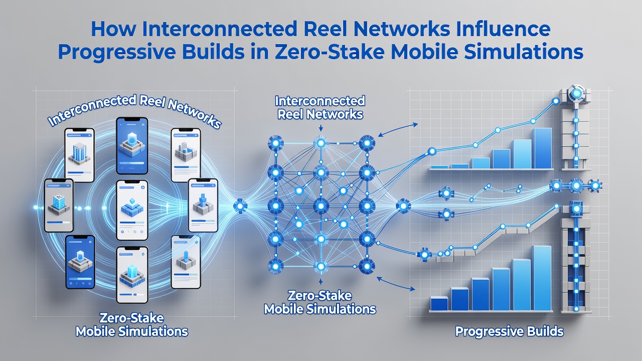 Mobile Benutzeroberfläche mit progressiven Build-Anzeigen in vernetzten Reel-Simulationen