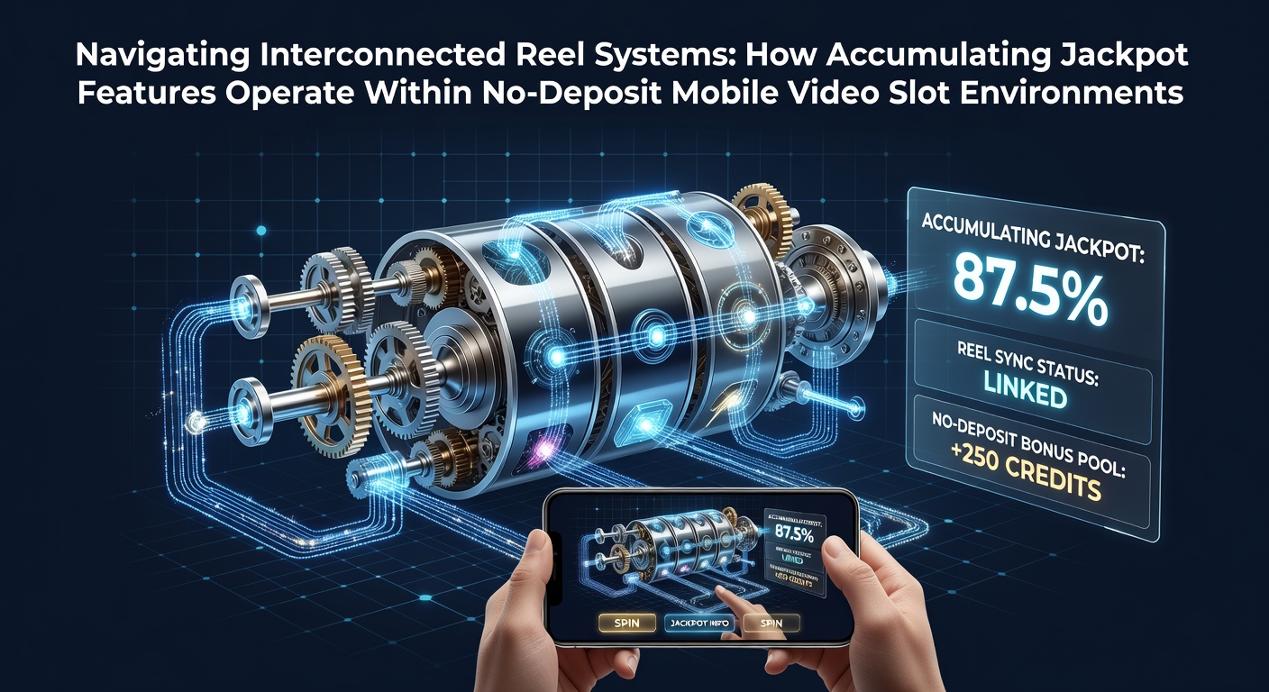 Darstellung vernetzter Walzensysteme und akkumulierender Jackpot-Features in mobilen Video-Slots