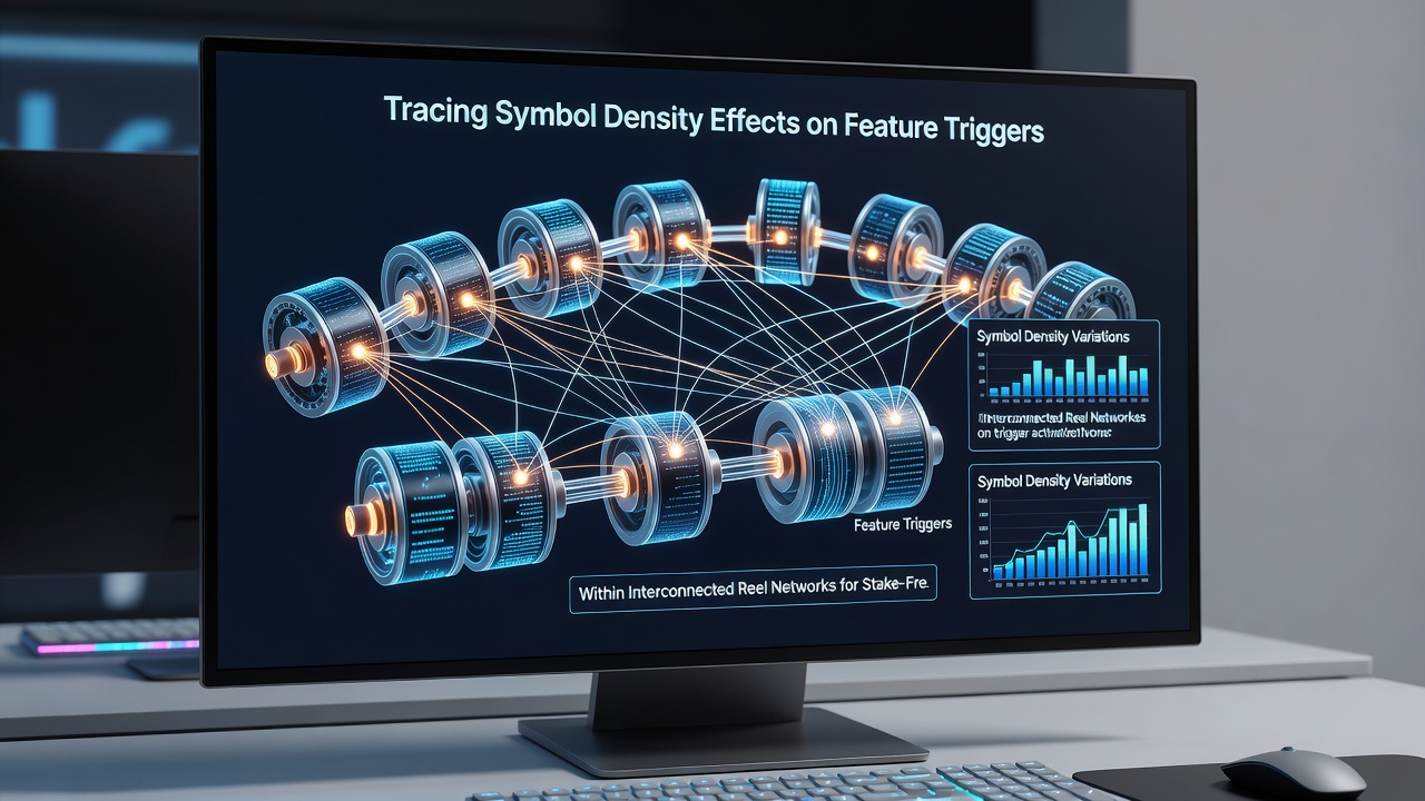 Visualisierung von Feature-Trigger-Raten in Abhängigkeit von Symbol-Dichte in Reel-Netzwerken